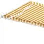 Yellow and white retractable manual foot awning 400x300 cm by vidaXL, Awnings - Ref: Foro24-3069538, Price: 587,41 €, Discoun...