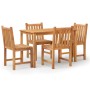 Juego de comedor para jardín 5 piezas madera maciza de teca von , Gartensets - Ref: Foro24-3157148, Preis: 607,01 €, Rabatt: %