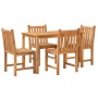 Juego de comedor para jardín 5 piezas madera maciza de teca von , Gartensets - Ref: Foro24-3157148, Preis: 607,01 €, Rabatt: %