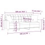 Sofá de 3 plazas con cojines cuero sintético negro 180 cm by , Sofas - Ref: Foro24-3200808, Price: 306,87 €, Discount: %
