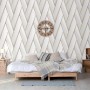 DUTCH WALLCOVERINGS Papel pintado Geometric blanco y dorado de , Papel pintado - Ref: Foro24-442573, Precio: 34,06 €, Descuen...