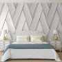 DUTCH WALLCOVERINGS Papel pintado Geometric blanco y dorado de , Papel pintado - Ref: Foro24-442573, Precio: 34,06 €, Descuen...