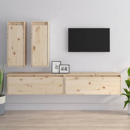 Muebles para TV 4 piezas madera maciza de pino von , TV-Möbel - Ref: Foro24-3100179, Preis: 214,70 €, Rabatt: %