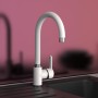 EISL Grifo monomando de cocina DIZIANI cromado blanco von , Wasserhähne - Ref: Foro24-446499, Preis: 74,74 €, Rabatt: %