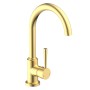 SCHÜTTE Grifo monomando cocina con caño redondo CORNWALL dorado mate by , Faucets - Ref: Foro24-446562, Price: 93,57 €, Disco...
