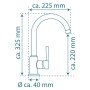 SCHÜTTE Grifo monomando cocina con caño redondo CORNWALL dorado mate by , Faucets - Ref: Foro24-446562, Price: 93,57 €, Disco...