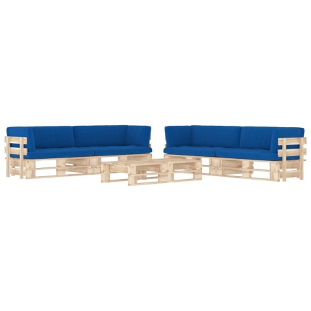 Muebles de palets 6 pzas y cojines madera pino impregnada de , Conjuntos de jardín - Ref: Foro24-3067042, Precio: 644,13 €, D...