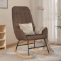Silla mecedora de tela gris taupe by , Rocking chairs - Ref: Foro24-341262, Price: 118,75 €, Discount: %