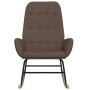 Silla mecedora de tela gris taupe by , Rocking chairs - Ref: Foro24-341262, Price: 118,75 €, Discount: %