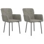 Sillas de comedor 2 unidades terciopelo gris claro by , dining chairs - Ref: Foro24-344779, Price: 148,12 €, Discount: %