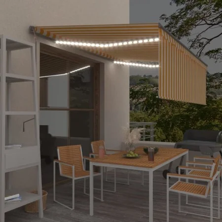 Automatic awning with LED wind sensor 4.5x3m by vidaXL, Awnings - Ref: Foro24-3069453, Price: 697,50 €, Discount: %