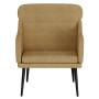 Sillón de terciopelo marrón 63x76x80 cm de , Sillones - Ref: Foro24-351442, Precio: 84,05 €