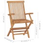 Sillas de jardín 2 uds madera maciza de teca con cojines azules von , Gartenstühle - Ref: Foro24-3062512, Preis: 202,08 €, Ra...