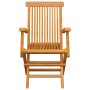 Sillas de jardín 2 uds madera maciza de teca con cojines grises by , Garden chairs - Ref: Foro24-3062488, Price: 203,80 €, Di...