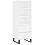 Aparador alto madera contrachapada blanco 40x36x110 cm de , Aparadores - Ref: Foro24-831516, Precio: 64,02 €, Descuento: %