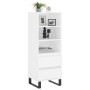 Aparador alto madera contrachapada blanco 40x36x110 cm de , Aparadores - Ref: Foro24-831516, Precio: 64,02 €, Descuento: %
