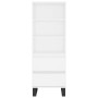 Aparador alto madera contrachapada blanco 40x36x110 cm de , Aparadores - Ref: Foro24-831516, Precio: 64,02 €, Descuento: %