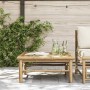 Mesa de jardín de bambú 65x65x30 cm