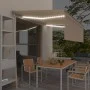 Toldo automático persiana LED sensor de viento crema 4,5x3 m de vidaXL, Toldos - Ref: Foro24-3069452, Precio: 722,53 €, Descu...
