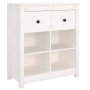 Aparador de madera maciza de pino blanco 70x35x80 cm by , Sideboards - Ref: Foro24-813765, Price: 88,08 €, Discount: %