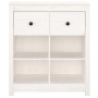 Aparador de madera maciza de pino blanco 70x35x80 cm by , Sideboards - Ref: Foro24-813765, Price: 88,08 €, Discount: %