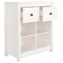 Aparador de madera maciza de pino blanco 70x35x80 cm by , Sideboards - Ref: Foro24-813765, Price: 88,08 €, Discount: %