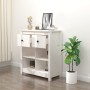 Aparador de madera maciza de pino blanco 70x35x80 cm by , Sideboards - Ref: Foro24-813765, Price: 88,08 €, Discount: %