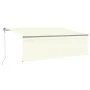 Automatische Markise mit LED-Windsensor, cremefarben, 4,5 x 3 m von vidaXL, Markisen - Ref: Foro24-3069452, Preis: 722,45 €, ...