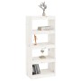Estantería/divisor de espacios madera pino blanco 60x30x135,5cm by , Bookcases and shelves - Ref: Foro24-808169, Price: 70,72...