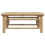 Mesa de jardín de bambú 65x65x30 cm