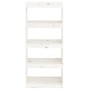 Estantería/divisor de espacios madera pino blanco 60x30x135,5cm by , Bookcases and shelves - Ref: Foro24-808169, Price: 70,72...