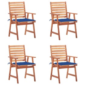 Sillas comedor de jardín y cojines 4 uds madera maciza acacia von , Gartenstühle - Ref: Foro24-3078330, Preis: 310,80 €, Raba...