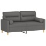 Sofá de 2 plazas con cojines tela gris oscuro 140 cm by , Sofas - Ref: Foro24-3200822, Price: 227,70 €, Discount: %