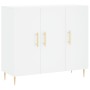 Aparador de madera de ingeniería blanco 90x34x80 cm von , Sideboards - Ref: Foro24-828092, Preis: 92,84 €, Rabatt: %