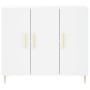 Aparador de madera de ingeniería blanco 90x34x80 cm von , Sideboards - Ref: Foro24-828092, Preis: 92,84 €, Rabatt: %