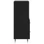 Aparador de madera contrachapada negro 34,5x34x90 cm de , Aparadores - Ref: Foro24-828645, Precio: 67,08 €, Descuento: %