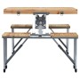 Mesa de camping plegable con 4 asientos acero aluminio von , Campingmöbel - Ref: Foro24-47687, Preis: 106,37 €, Rabatt: %