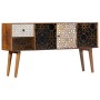 Aparador con estampado madera maciza de mango 130x30x70 cm by , Sideboards - Ref: Foro24-247917, Price: 356,14 €, Discount: %