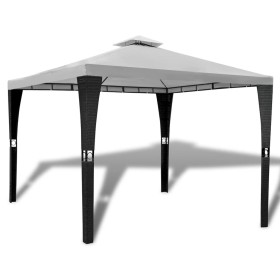 Cenador con techo 3x3 m blanco crema de , Carpas y cenadores - Ref: Foro24-41450, Precio: 214,79 €, Descuento: %