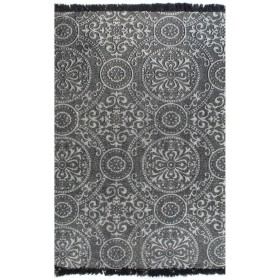 Alfombra de algodón Kilim 120x180 cm estampado gris de , Alfombras - Ref: Foro24-246553, Precio: 36,29 €, Descuento: %
