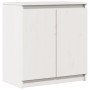 Armario auxiliar madera maciza de pino blanco 60x36x65 cm by , Sideboards - Ref: Foro24-808099, Price: 102,09 €, Discount: %