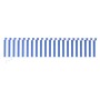 Manual retractable awning with blue and white blinds 6x3 m by vidaXL, Awnings - Ref: Foro24-3069356, Price: 584,70 €, Discoun...