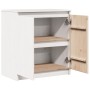 Armario auxiliar madera maciza de pino blanco 60x36x65 cm by , Sideboards - Ref: Foro24-808099, Price: 102,09 €, Discount: %