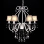 Lámpara de araña con 2300 cristales blanca by , chandeliers - Ref: Foro24-60338, Price: 138,42 €, Discount: %