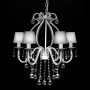 Lámpara de araña con 2300 cristales blanca by , chandeliers - Ref: Foro24-60338, Price: 138,42 €, Discount: %