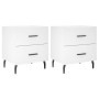 Mesitas de noche 2 uds madera ingeniería blanco 40x35x47,5 cm von , Nachttische - Ref: Foro24-827341, Preis: 91,16 €, Rabatt: %