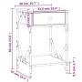 Mesita de noche madera contrachapada roble ahumado 40x42x60 cm von , Nachttische - Ref: Foro24-826339, Preis: 47,01 €, Rabatt: %