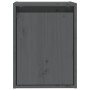 Armario de pared 2 uds madera maciza de pino gris 30x30x40 cm de , Estantes y estanterías - Ref: Foro24-813480, Precio: 53,05...