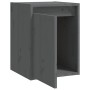 Armario de pared 2 uds madera maciza de pino gris 30x30x40 cm de , Estantes y estanterías - Ref: Foro24-813480, Precio: 53,05...