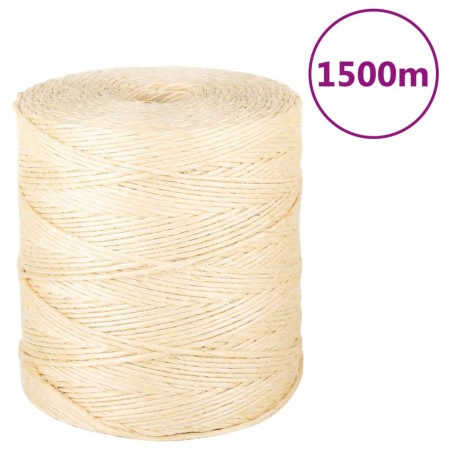 Cuerda 100% sisal 2 mm 1500 m von , Seile und Metallschnüre - Ref: Foro24-155002, Preis: 38,89 €, Rabatt: %